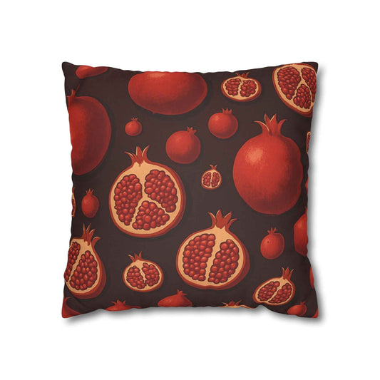 Gothic Dark Fruit Faux Suede Pillowcase