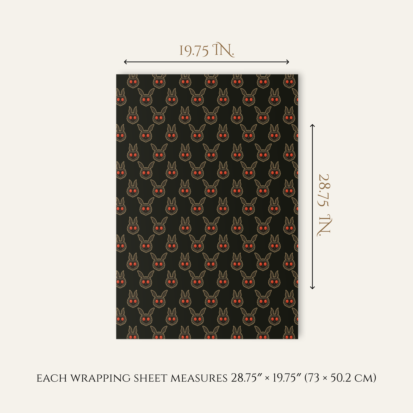 Mothman Wrapping Paper Set · Cryptid Gift Wrap Collection