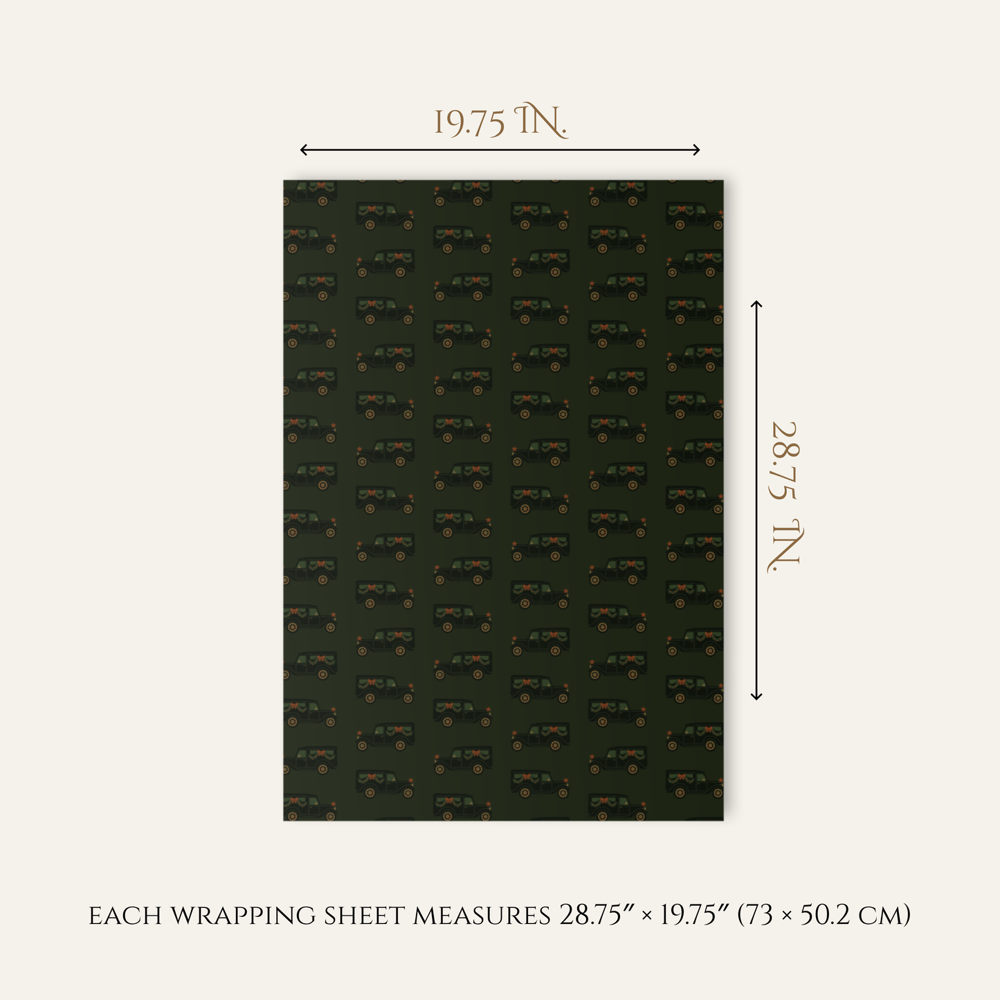 Christmas Mourning Wrapping Paper Set