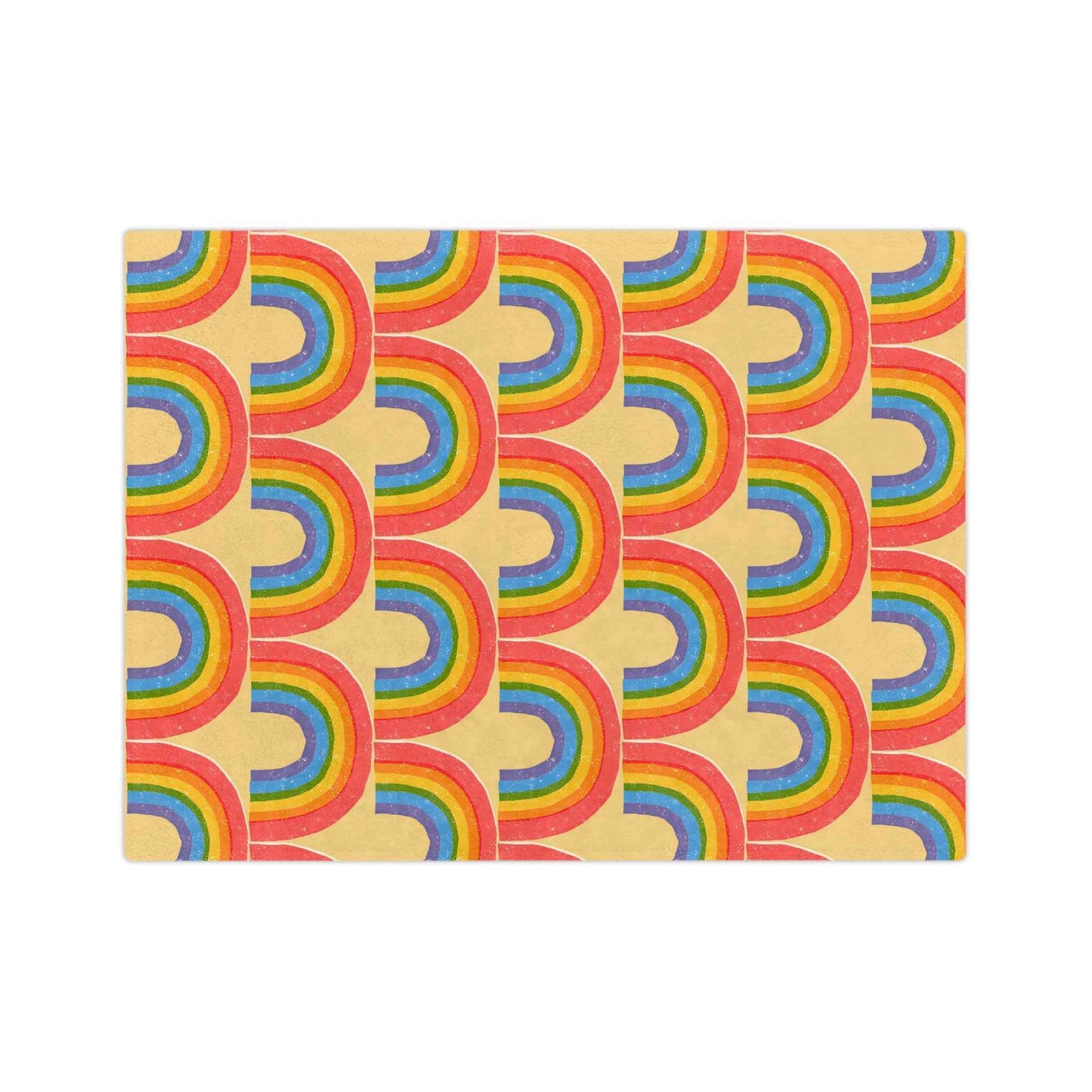Rainbow Velveteen Throw Blanket - Good Omens Collection