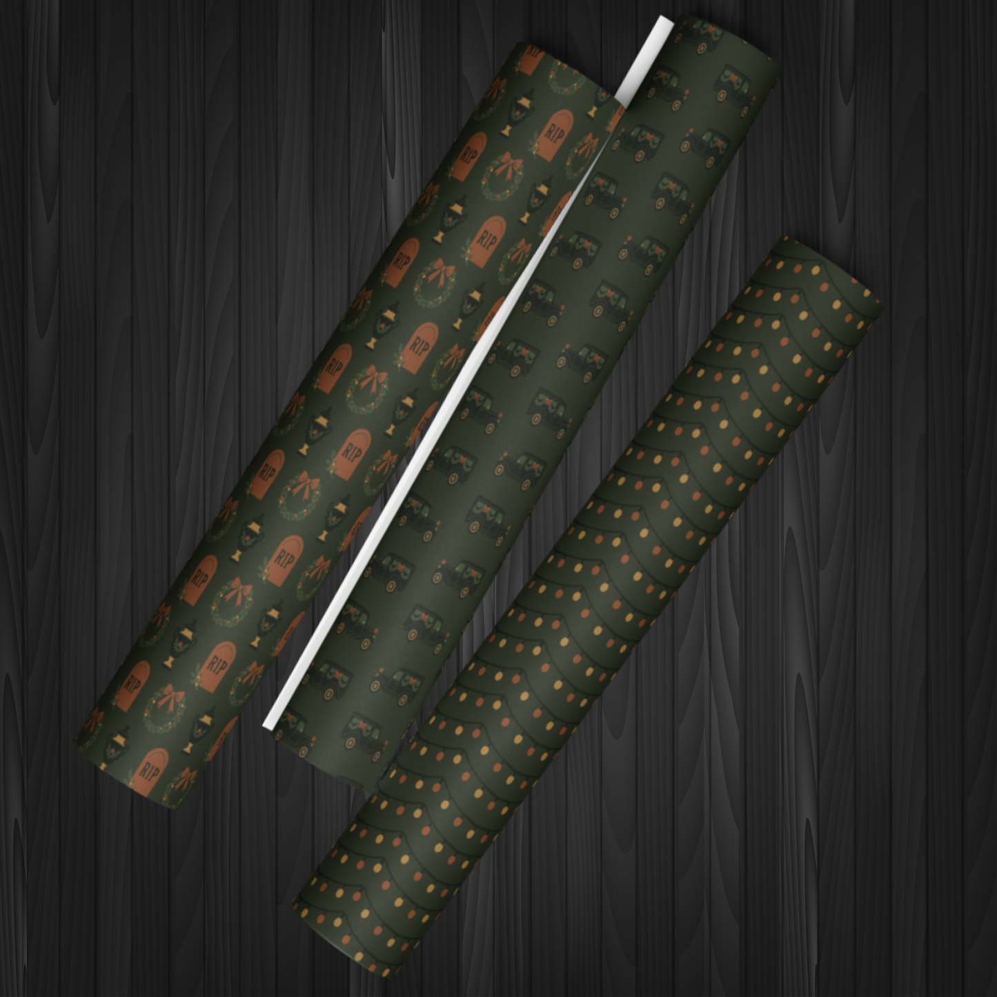 Christmas Mourning Wrapping Paper Set