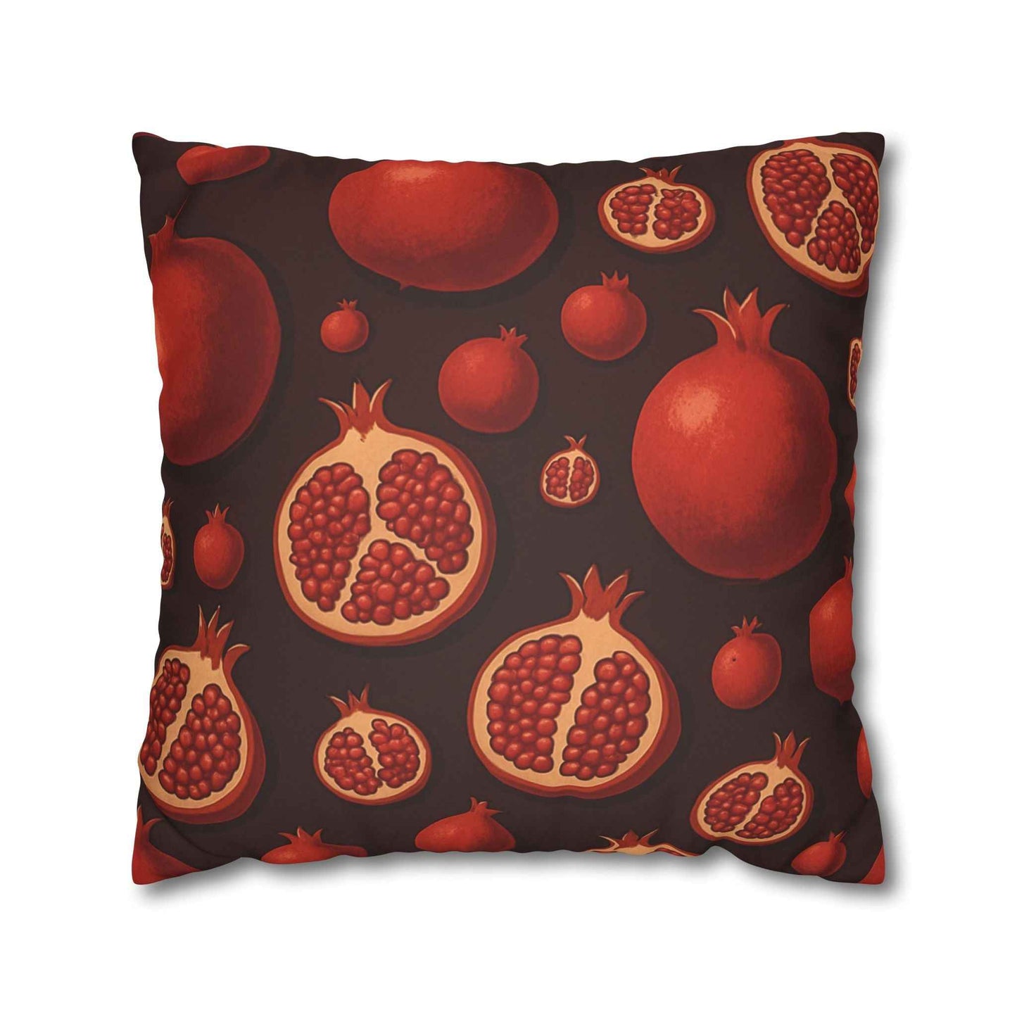 Gothic Dark Fruit Faux Suede Pillowcase