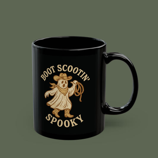 Boot Scootin' Spooky Ghost Cowboy Mug