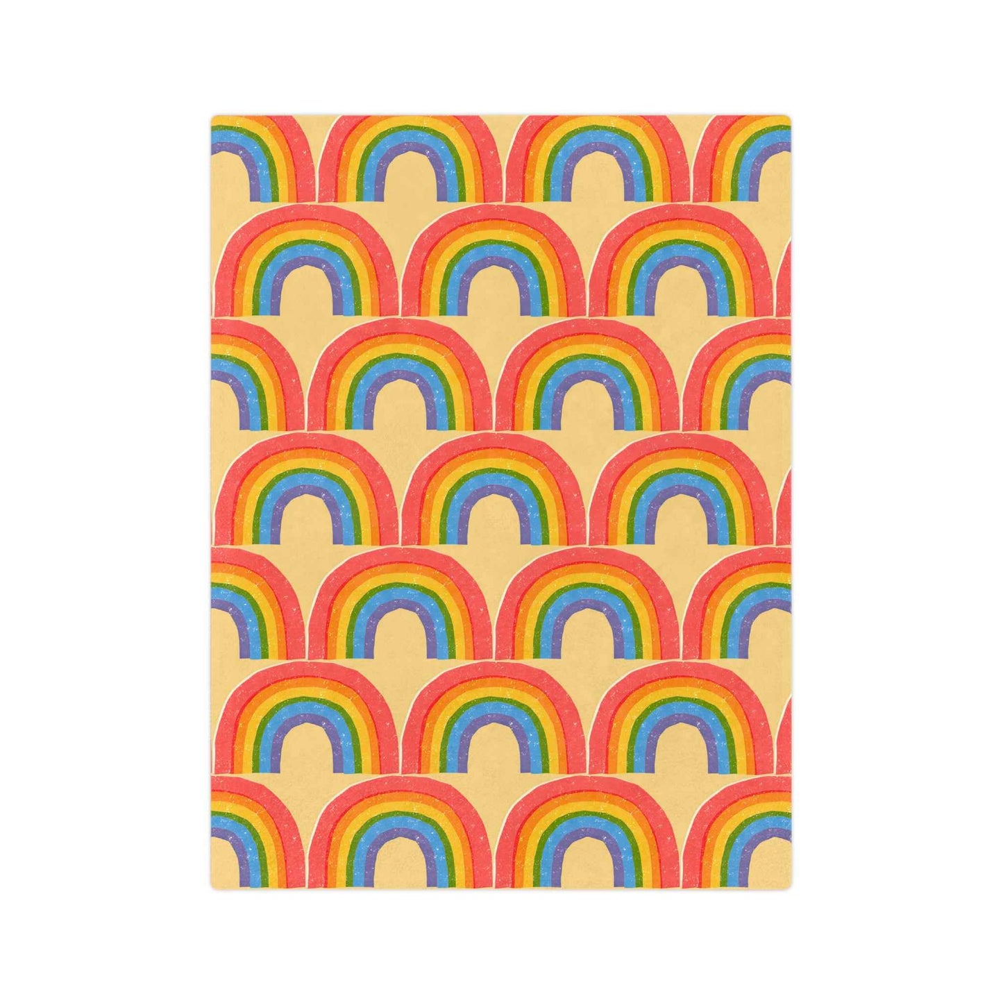 Rainbow Velveteen Throw Blanket - Good Omens Collection