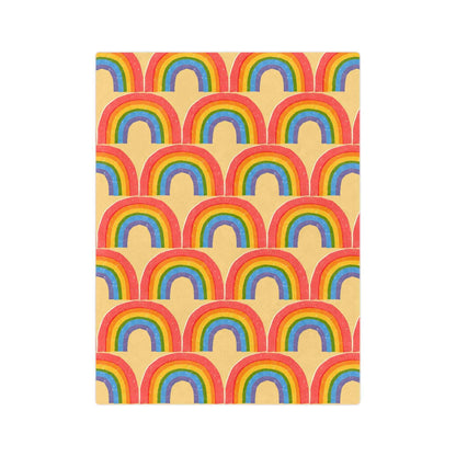 Rainbow Velveteen Throw Blanket - Good Omens Collection