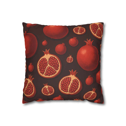 Gothic Dark Fruit Faux Suede Pillowcase