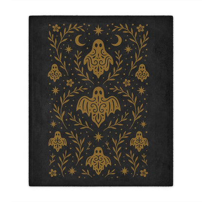 Gothic Ghost Minky Throw Blanket