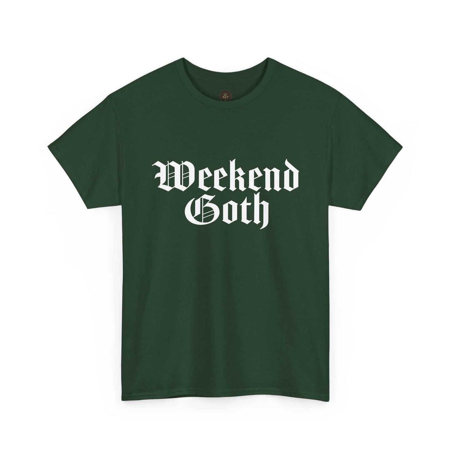 Weekend Goth Gothic Humor Basic Graphic Tee