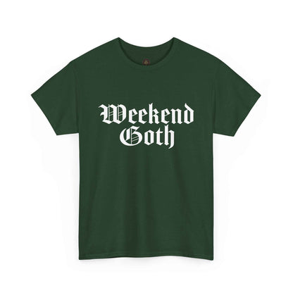 Weekend Goth Gothic Humor Basic Graphic Tee