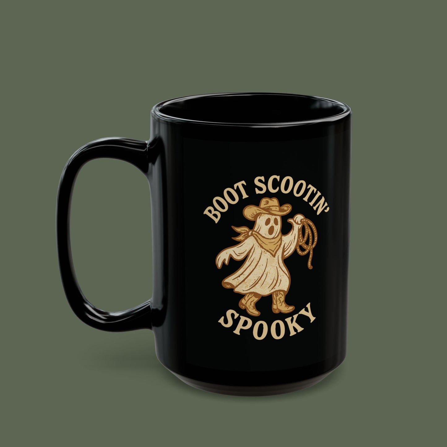 Boot Scootin' Spooky Ghost Cowboy Mug
