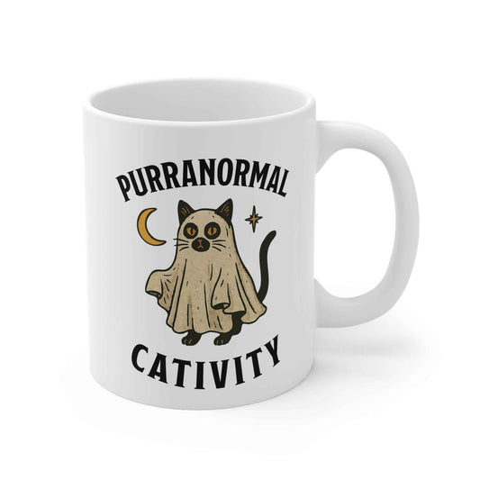 Purranormal Cativity Ghost Cat Mug