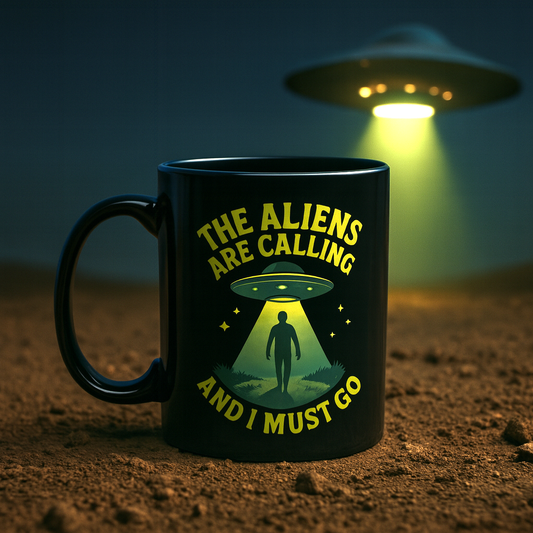 The Aliens are Calling Mug