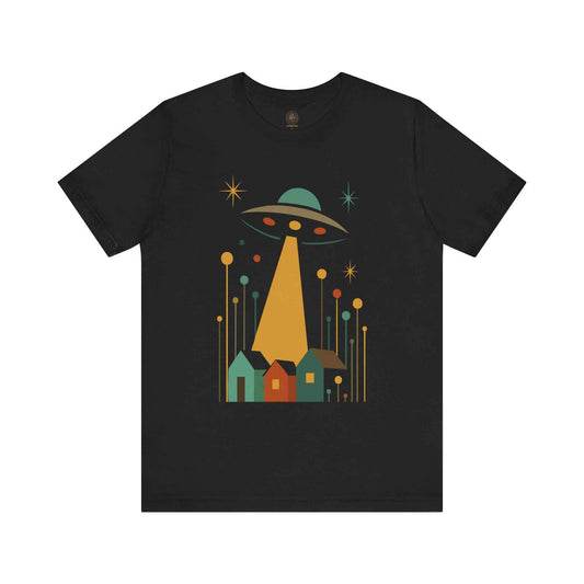 Neighborhood Invasion Alien Sci-Fi Graphic Tee