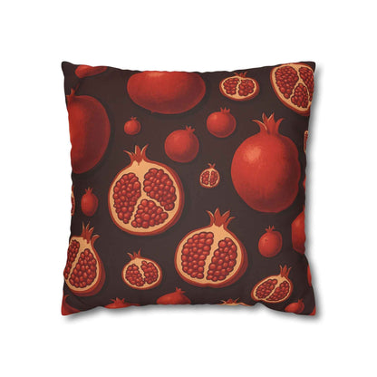Gothic Dark Fruit Faux Suede Pillowcase