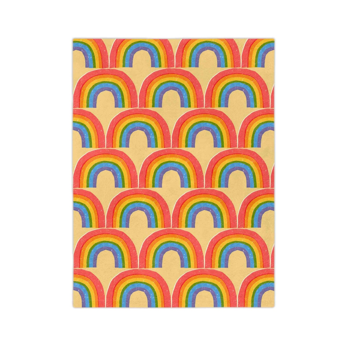 Rainbow Velveteen Throw Blanket - Good Omens Collection