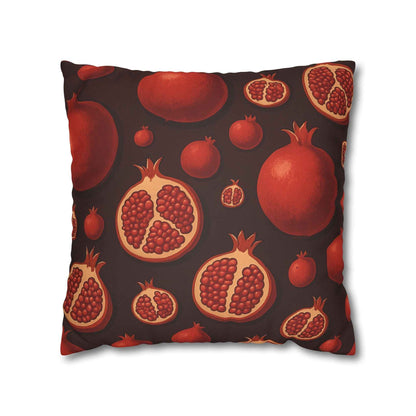Gothic Dark Fruit Faux Suede Pillowcase