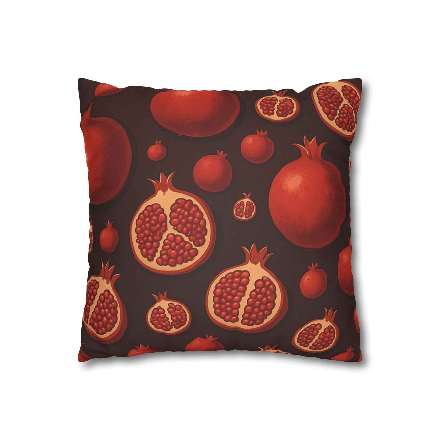 Gothic Dark Fruit Faux Suede Pillowcase
