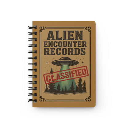 Alien Encounter Records 5x7 Notebook
