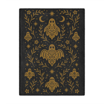 Gothic Ghost Minky Throw Blanket