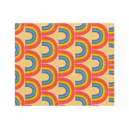 Rainbow Velveteen Throw Blanket - Good Omens Collection