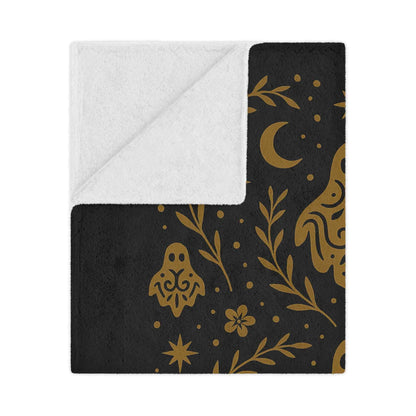 Gothic Ghost Minky Throw Blanket