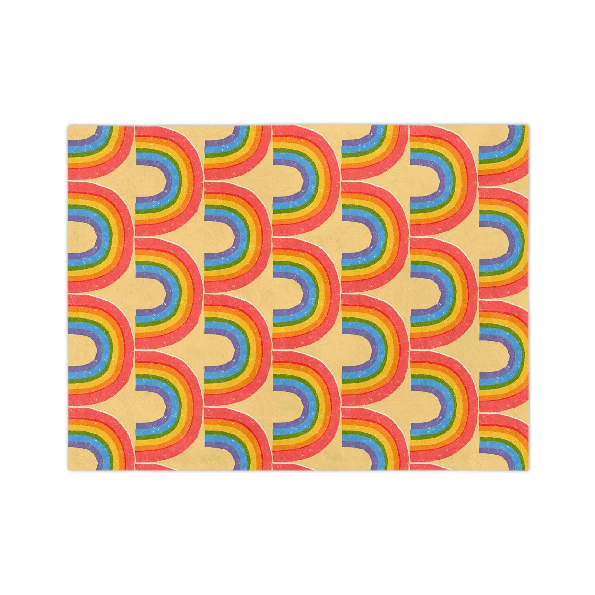 Rainbow Velveteen Throw Blanket - Good Omens Collection