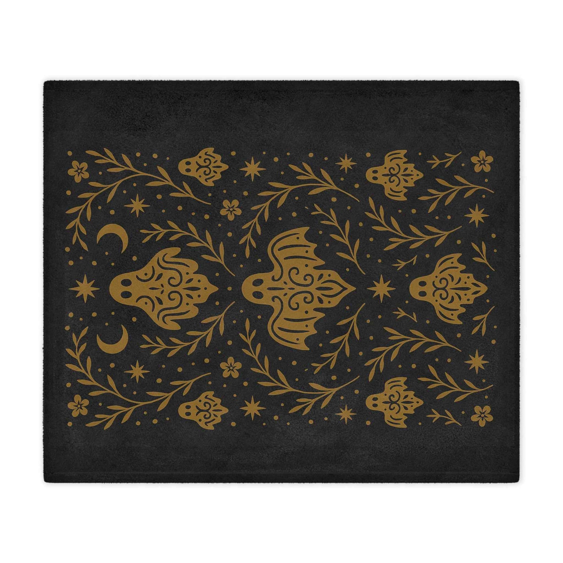 Gothic Ghost Minky Throw Blanket