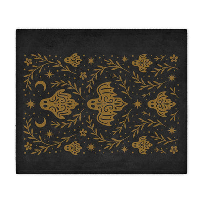 Gothic Ghost Minky Throw Blanket