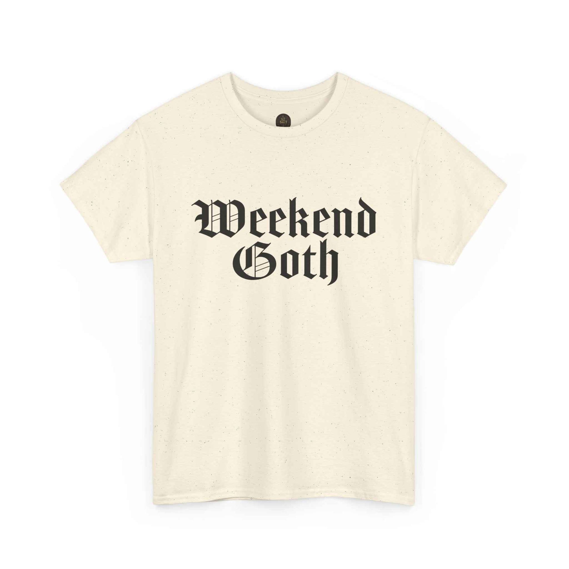 Weekend Goth Gothic Humor Basic Graphic Tee