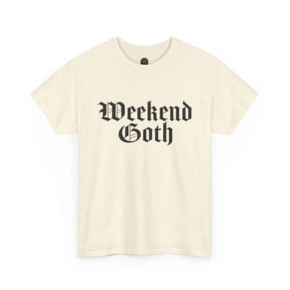 Weekend Goth Gothic Humor Basic Graphic Tee