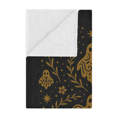 Gothic Ghost Minky Throw Blanket