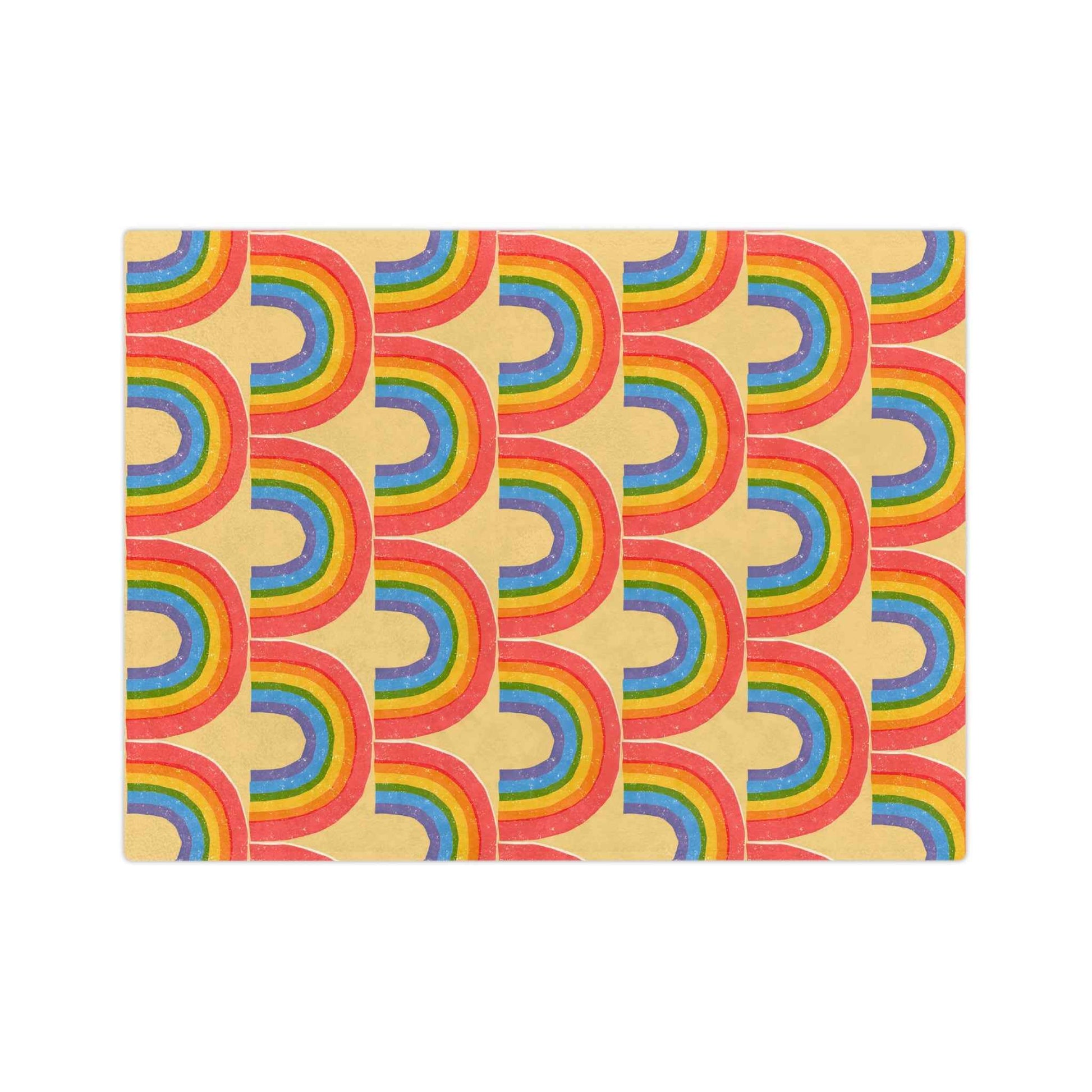 Rainbow Velveteen Throw Blanket - Good Omens Collection