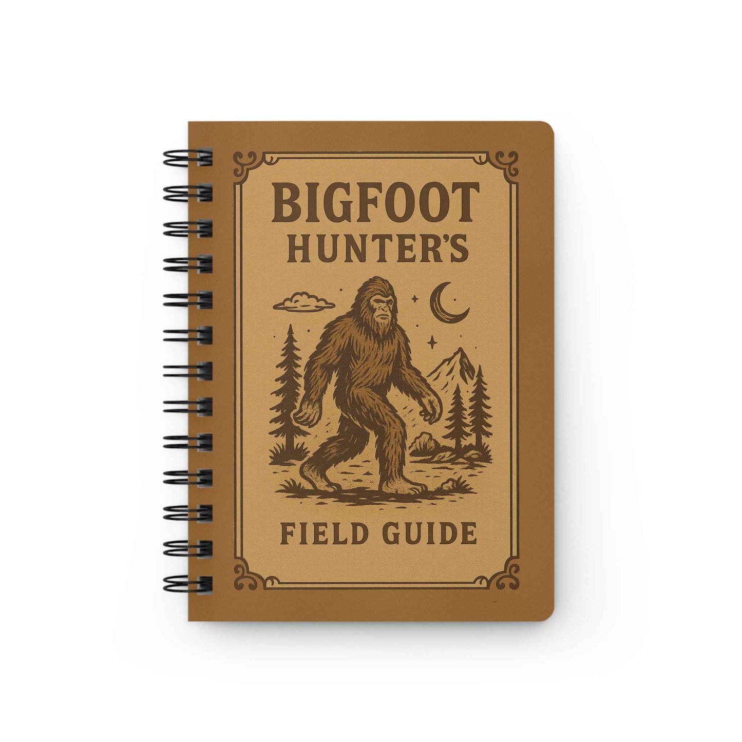 Bigfoot Hunter Field Guide 5x7 Cryptid Notebook