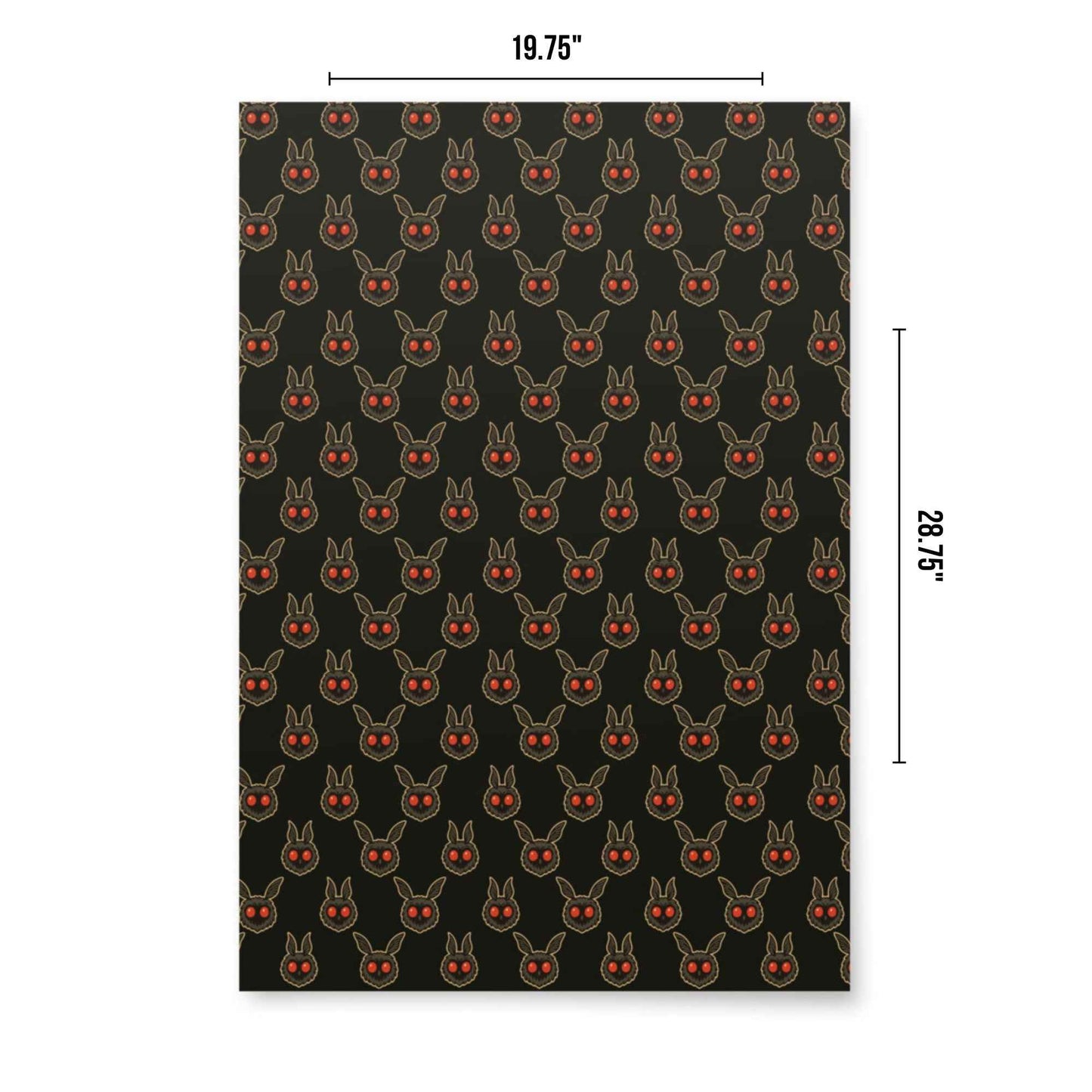 Mothman Wrapping Paper - Midnight Prophecy 3-Piece Cryptid Gift Wrap Set