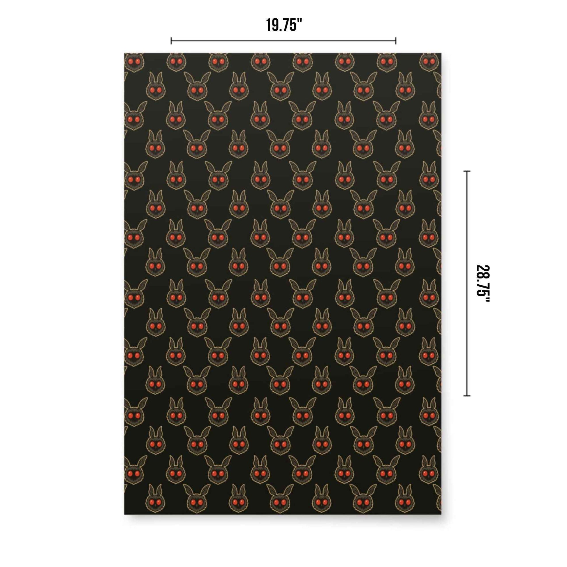 Mothman Wrapping Paper - Midnight Prophecy 3-Piece Cryptid Gift Wrap Set