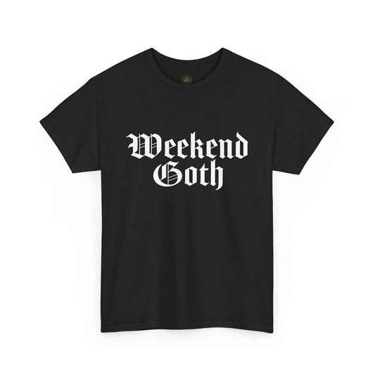 Weekend Goth Gothic Humor Basic Graphic Tee