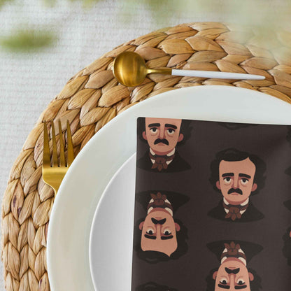 Edgar Allan Poe Cloth Napkin Set - Melancholy Muse Collection