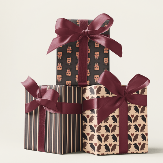 Edgar Allan Poe Gothic Wrapping Paper - Melancholy Muse Collection
