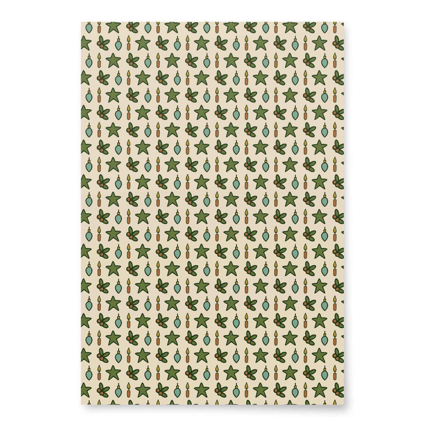 Bigfoot Christmas Wrapping Paper - Holly Jolly Bigfoot 3-Piece Cryptid Holiday Gift Wrap
