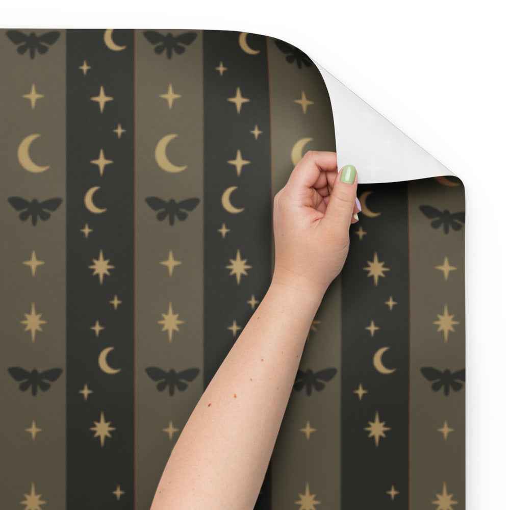 Mothman Wrapping Paper - Midnight Prophecy 3-Piece Cryptid Gift Wrap Set