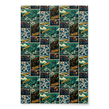 Comic Cryptids Wrapping Paper Set